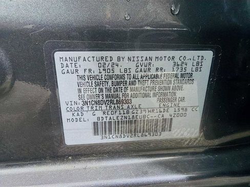 Certified 2024 Nissan Versa S w/ S Plus Package image 28