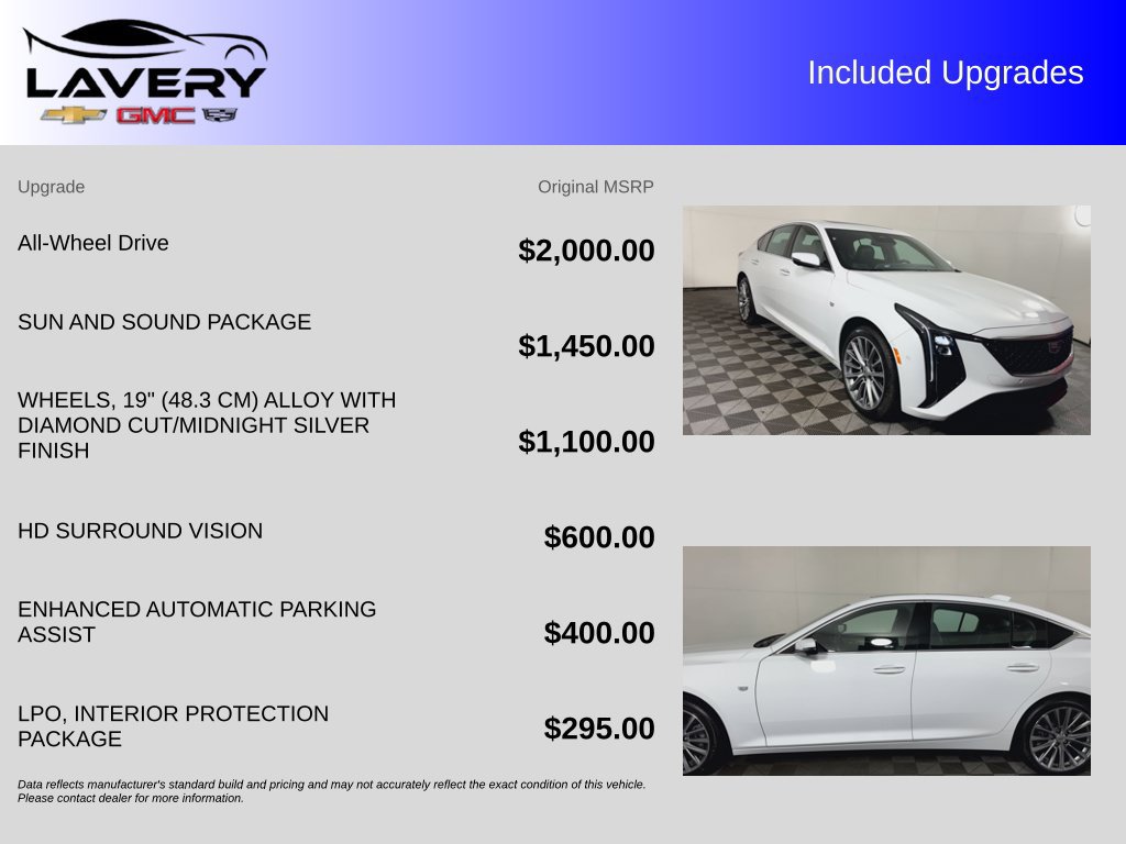 Used 2025 Cadillac CT5 Premium Luxury w/ Sun And Sound Package AWD/4WD image 7