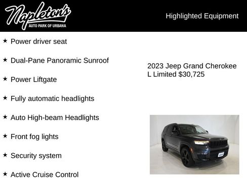 Used 2023 Jeep Grand Cherokee L Limited w/ Black Appearance Package AWD/4WD image 16