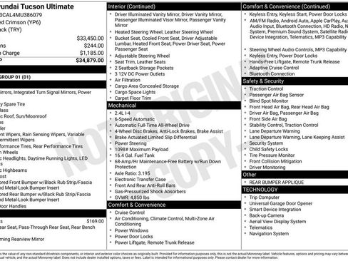 Used 2021 Hyundai Tucson Ultimate image 1