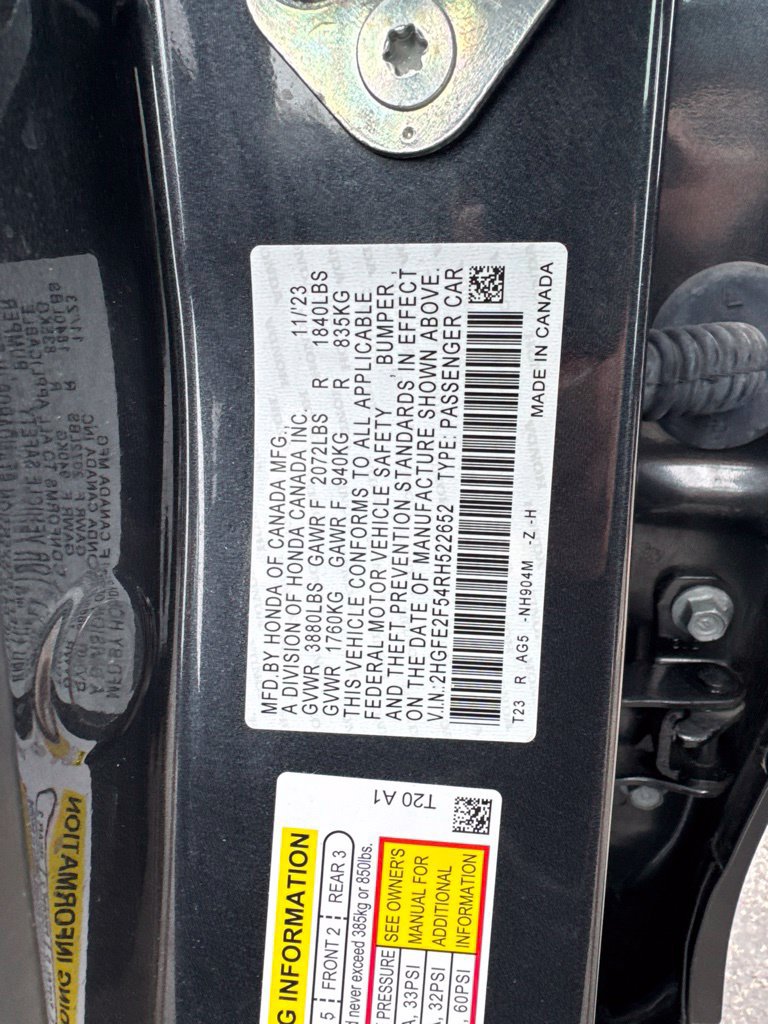 Certified 2024 Honda Civic Sport image 23