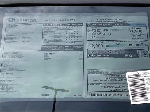 New 2026 Hyundai Santa Cruz SEL FWD image 14