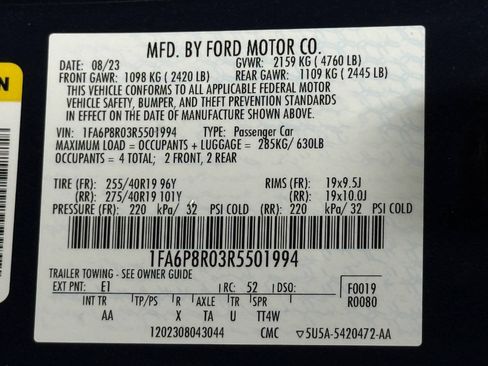 Used 2024 Ford Mustang Dark Horse RWD image 88
