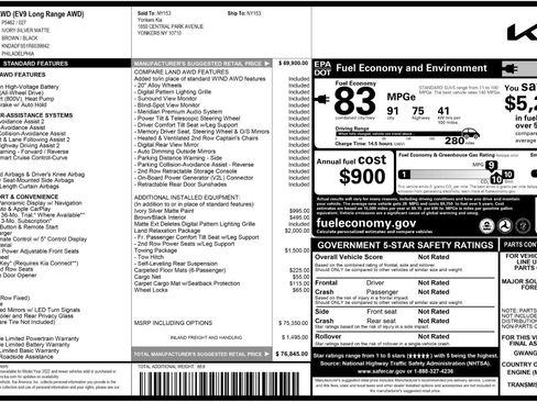 Used 2024 Kia EV9 Land image 58