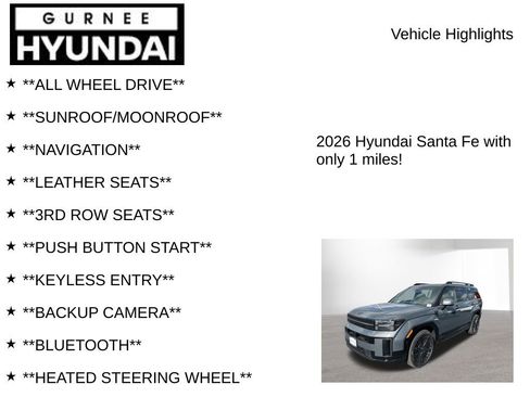 New 2026 Hyundai Santa Fe Calligraphy AWD/4WD image 8