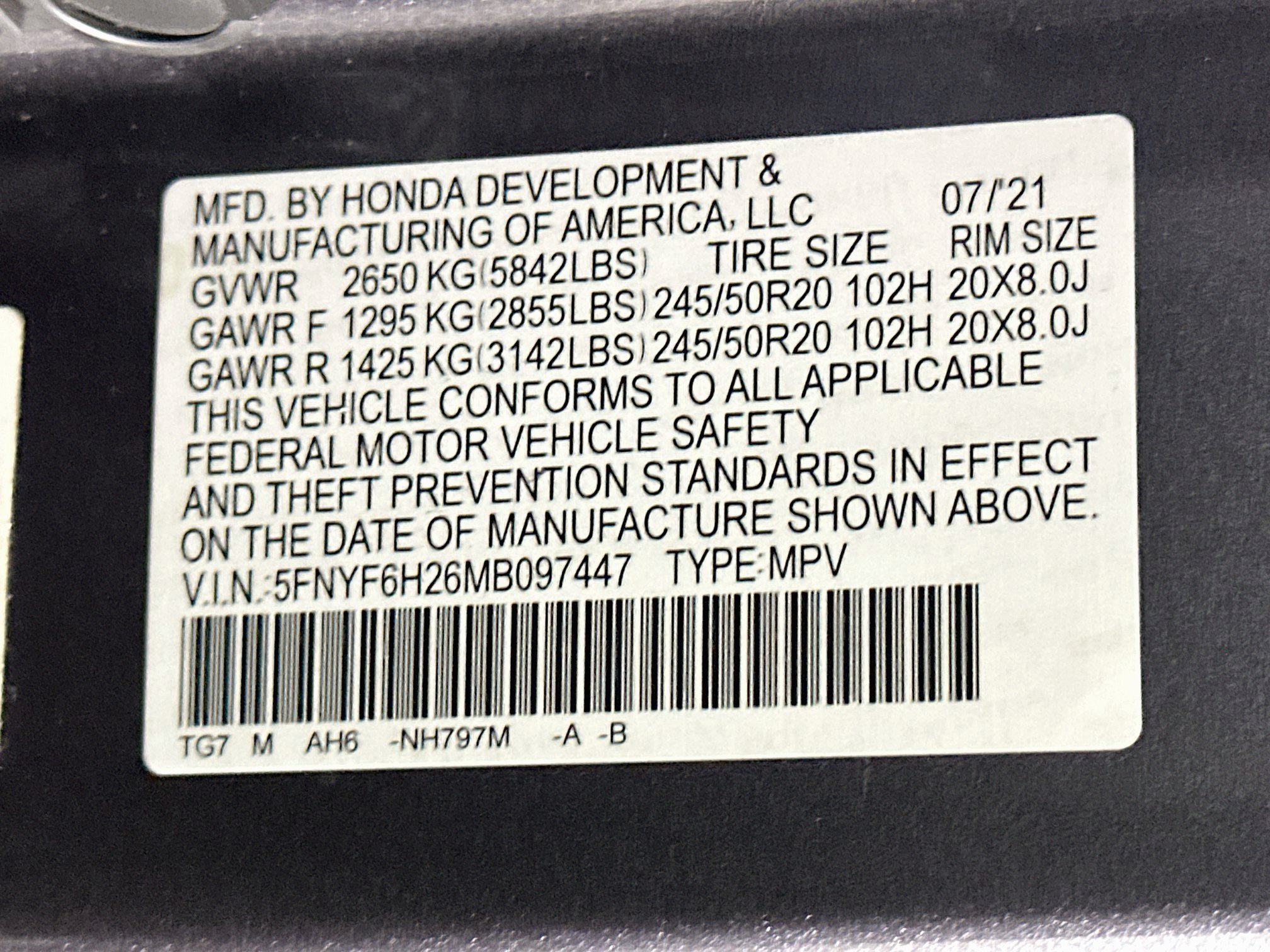Used 2021 Honda Pilot Special Edition image 12