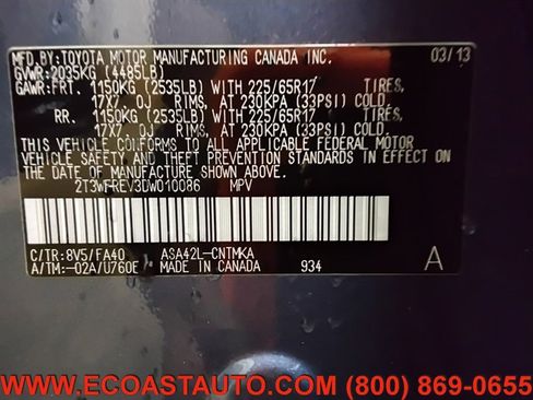Used 2013 Toyota RAV4 XLE FWD image 16