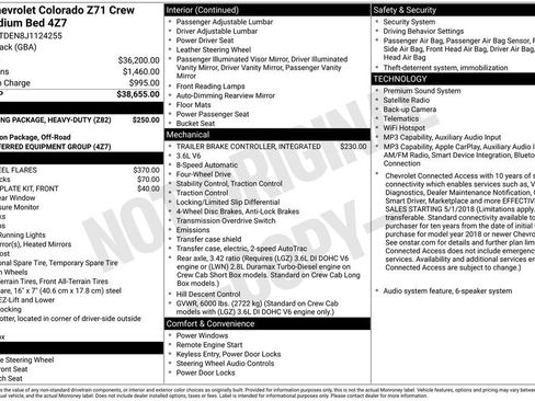 Used 2018 Chevrolet Colorado Z71 AWD/4WD image 36
