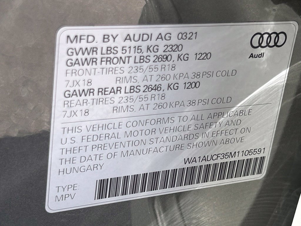 Used 2021 Audi Q3 2.0T Premium w/ Convenience Package AWD/4WD image 54