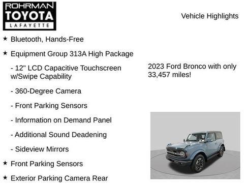 Used 2023 Ford Bronco Outer Banks AWD/4WD image 8