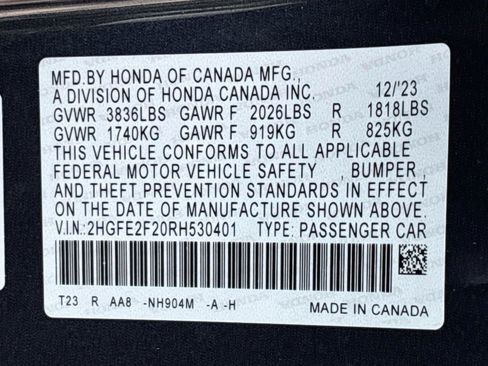Certified 2024 Honda Civic LX image 33