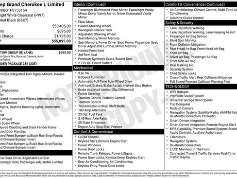 Used 2023 Jeep Grand Cherokee L Limited w/ Trailer Tow Group (B) AWD/4WD image 36
