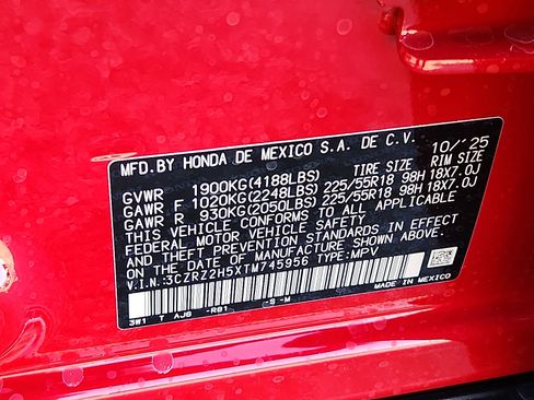 New 2026 Honda HR-V Sport image 15