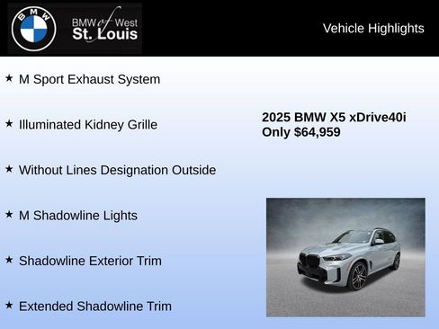 Used 2025 BMW X5 xDrive40i w/ Executive Package image 32