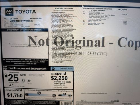 Used 2022 Toyota Supra A91 Edition w/ Driver Assist Package RWD image 33