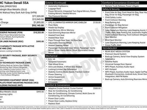 Used 2023 GMC Yukon Denali w/ Denali Reserve Package AWD/4WD image 3