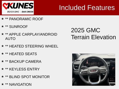 Used 2025 GMC Terrain Elevation w/ Elevation Premium Package AWD/4WD image 2