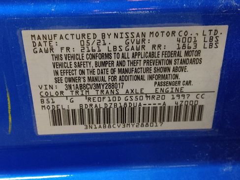 Used 2021 Nissan Sentra SV FWD image 33