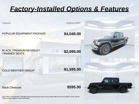 Used 2023 Jeep Gladiator Overland w/ Popular Equipment Package AWD/4WD image 3