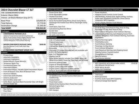 Certified 2024 Chevrolet Blazer LT w/ Convenience Package FWD image 13