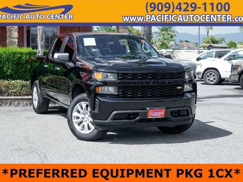 Used 2021 Chevrolet Silverado 1500 Custom w/ LPO, Blackout Package RWD image 1