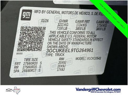 New 2026 Chevrolet Silverado 1500 RST w/ Texas Edition Plus AWD/4WD image 21