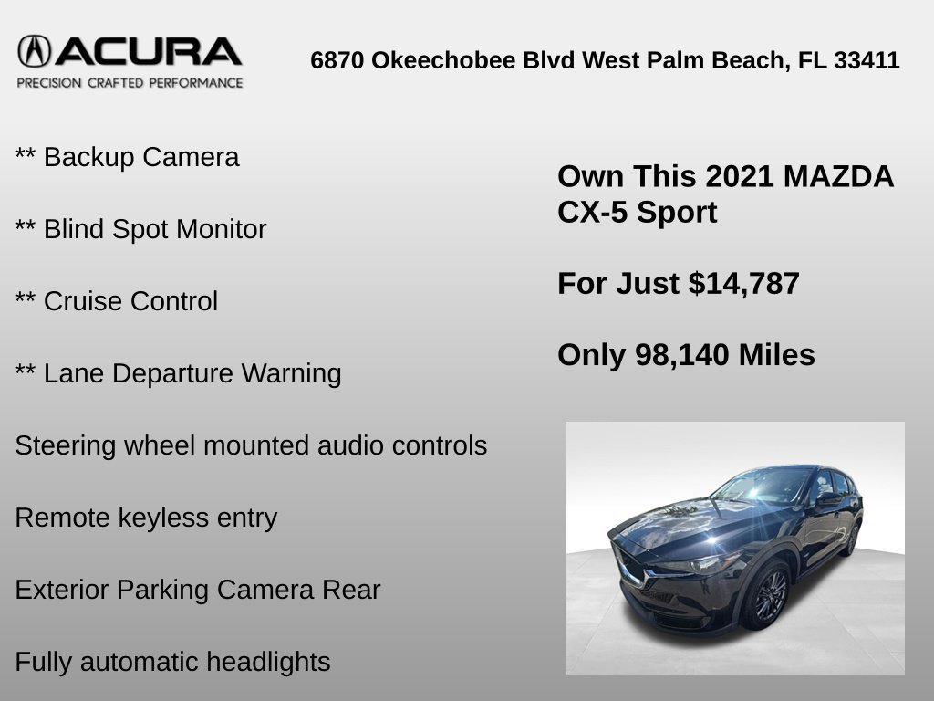 Used 2021 MAZDA CX-5 Sport FWD image 6