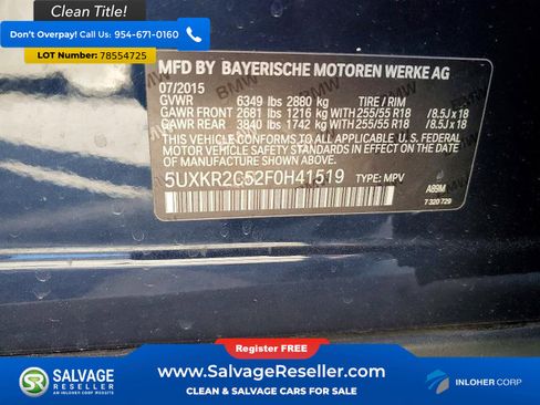 Used 2015 BMW X5 sDrive35i RWD image 17
