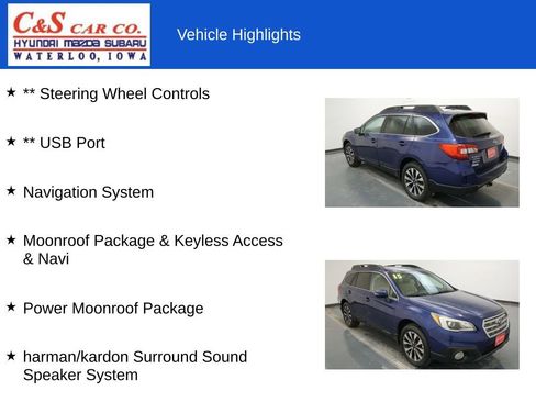 Used 2015 Subaru Outback 2.5i Limited image 13