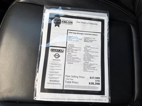 Used 2020 Jeep Wrangler Unlimited Sahara AWD/4WD image 37