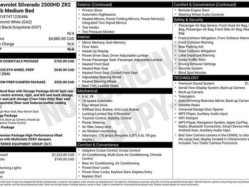 New 2026 Chevrolet Silverado 2500 ZR2 w/ LPO, Dark Essentials Package AWD/4WD image 10