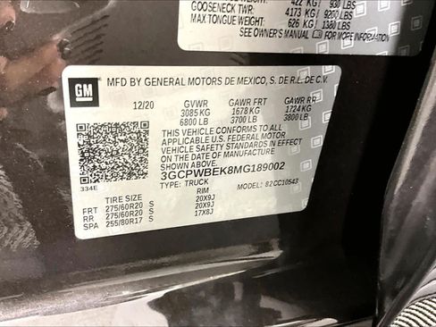 Certified 2021 Chevrolet Silverado 1500 Custom w/ LPO, Dark Essentials Package RWD image 29