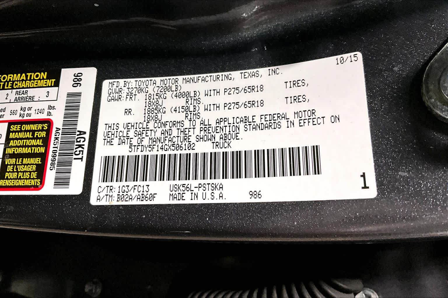Used 2016 Toyota Tundra SR5 w/ SR5 Upgrade Package AWD/4WD image 33