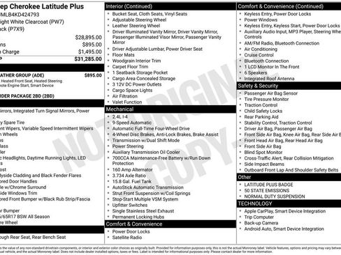 Certified 2019 Jeep Cherokee Latitude Plus w/ Cold Weather Group image 4