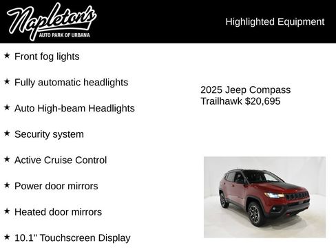 Used 2025 Jeep Compass Trailhawk AWD/4WD image 16