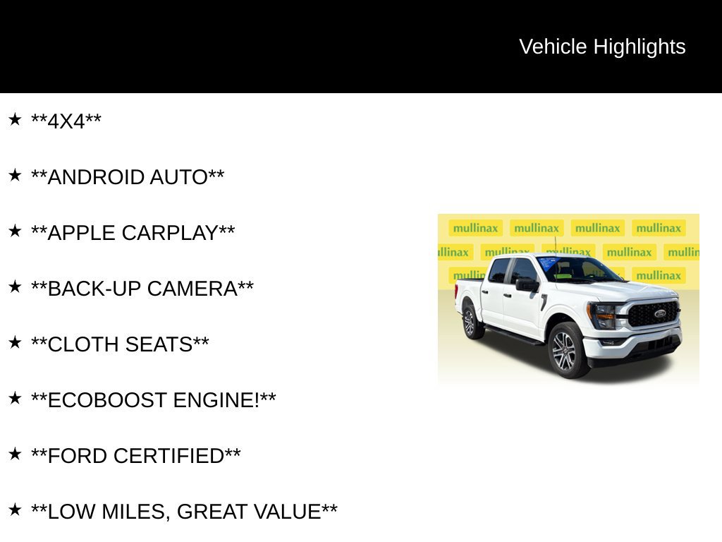 Certified 2023 Ford F150 XL w/ STX Appearance Package AWD/4WD image 13