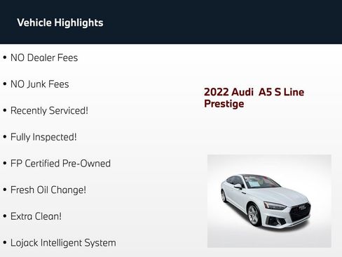 Used 2022 Audi A5 2.0T Prestige AWD/4WD image 3