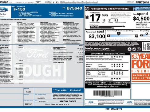 Used 2015 Ford F150 Lariat AWD/4WD image 44