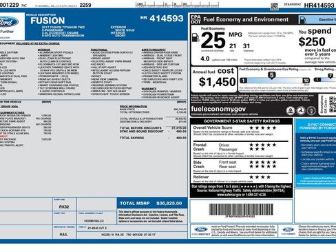 Used 2017 Ford Fusion Titanium image 36