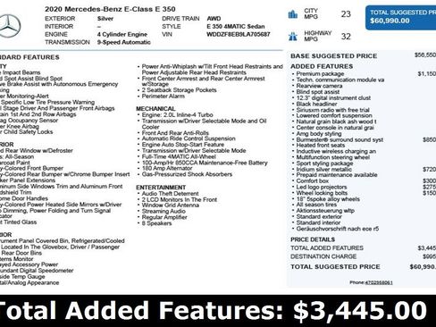 Used 2020 Mercedes-Benz E 350 4MATIC Sedan image 3