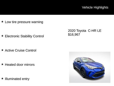 Used 2020 Toyota C-HR LE image 6
