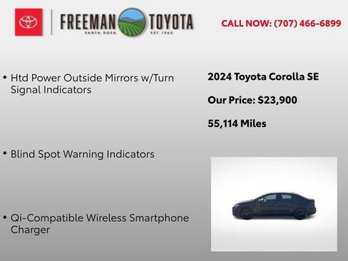 Used 2024 Toyota Corolla SE w/ SE Premium Package FWD image 10
