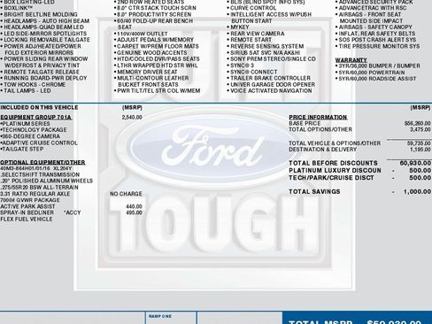 Used 2017 Ford F150 Platinum w/ Equipment Group 701A Luxury image 2