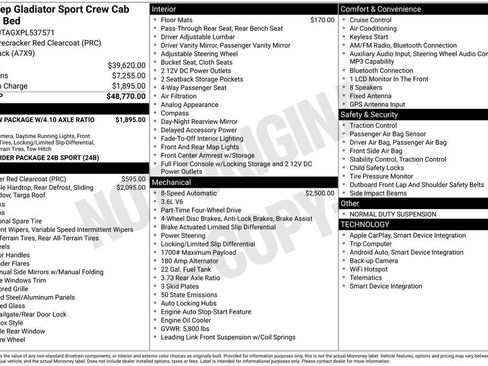 Used 2023 Jeep Gladiator Sport AWD/4WD image 8