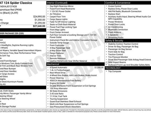 Used 2018 FIAT 124 Spider Classica image 26