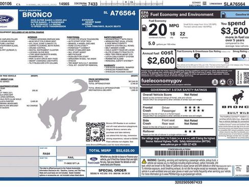 Used 2025 Ford Bronco Outer Banks AWD/4WD image 6