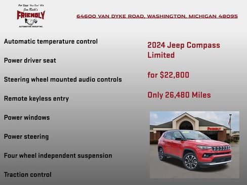 Used 2024 Jeep Compass Limited AWD/4WD image 10