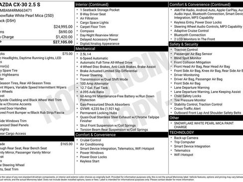 Certified 2024 MAZDA CX-30 AWD 2.5 S image 10