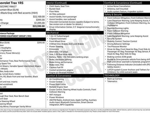 Used 2024 Chevrolet Trax RS FWD image 31