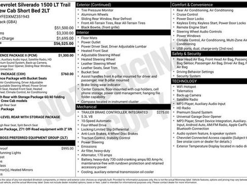 Used 2021 Chevrolet Silverado 1500 LT Trail Boss w/ Convenience Package II AWD/4WD image 9